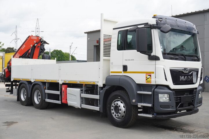 Plataforma con grúa MAN TGS 26.420 6×4 / Fassi F215A.2.24
