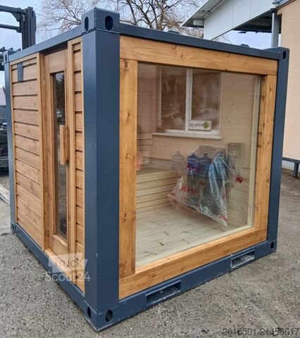 Speciális konténer 6FT Sauna Container Holzsauna Saunacontainer Holz Sauna