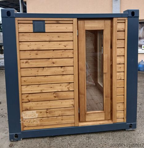 Speciális konténer 6FT Sauna Container Holzsauna Saunacontainer Holz Sauna