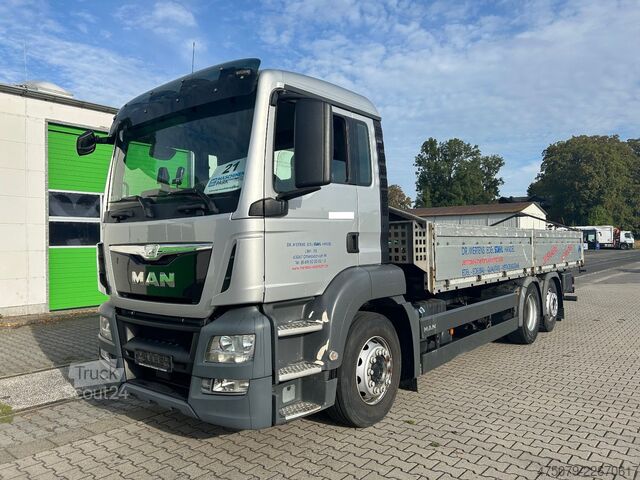 Вантажівка з відкритою платформою MAN TGS 26.400 /6x2 /Stahltransport / Lift Lenkachse