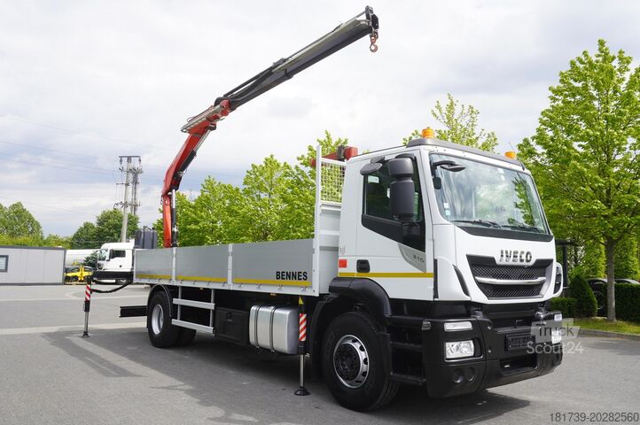 Plattform mit Kran Iveco Stralis 310 / 34 tho km !!! / FASSI 4 t