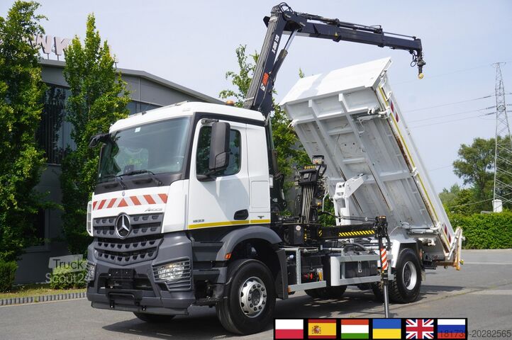 Tripusis savivartis su HDS Mercedes-Benz Arocs 1833 / 87,000 km!!! / Hds HIAB