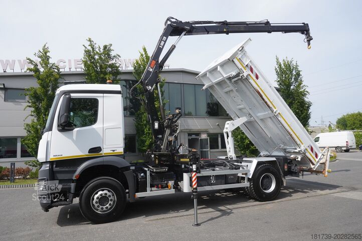 Tripusis savivartis su HDS Mercedes-Benz Arocs 1833 / 87,000 km!!! / Hds HIAB
