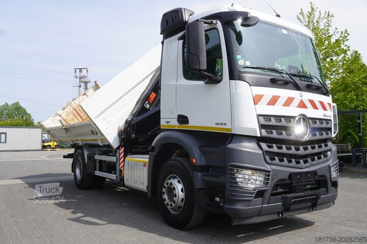 Tripusis savivartis su HDS Mercedes-Benz Arocs 1833 / 87,000 km!!! / Hds HIAB