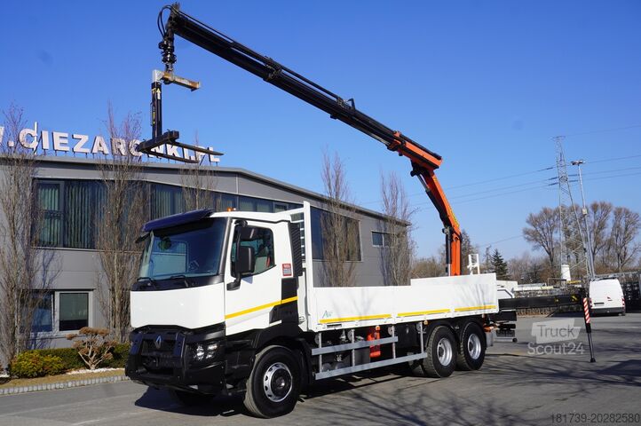 Truck mounted crane Renault C380 / 6x4 / HDS Palfinger PK 18002-EH 6