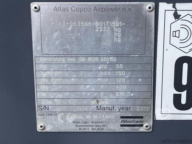 Aggregat Atlas Copco QAS 150