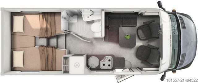 Camper semintegrato HYMER/ERIBA ML-T 580 190 PS / AHK abnehmbar / Allrad / 4,1 t