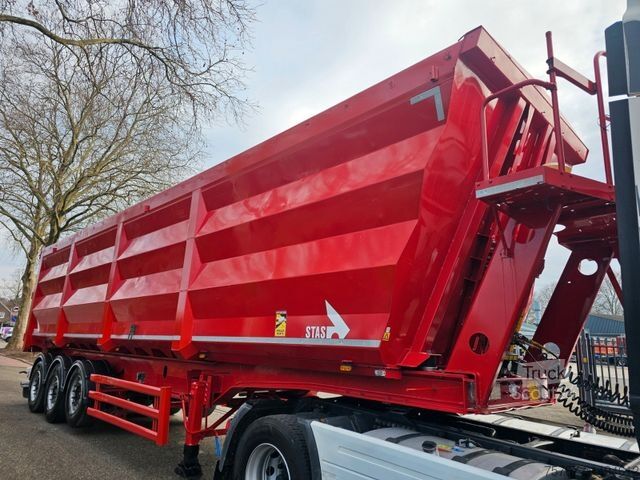 Billenős félpótkocsi STAS S300CX Alu Chassis / Stahl Mulde Ca.60 M3