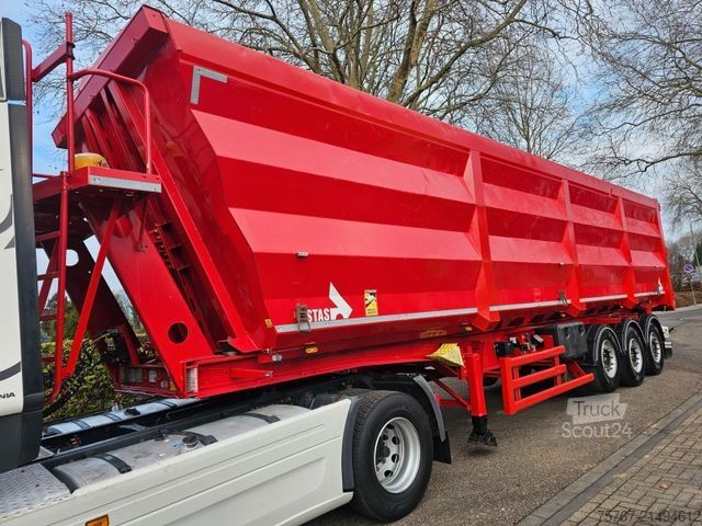 Billenős félpótkocsi STAS S300CX Alu Chassis / Stahl Mulde Ca.60 M3