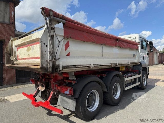 Tre-sidet tipbil MAN 26.480 6x4BB Meiller Schalt Klima AHK Hydraulik
