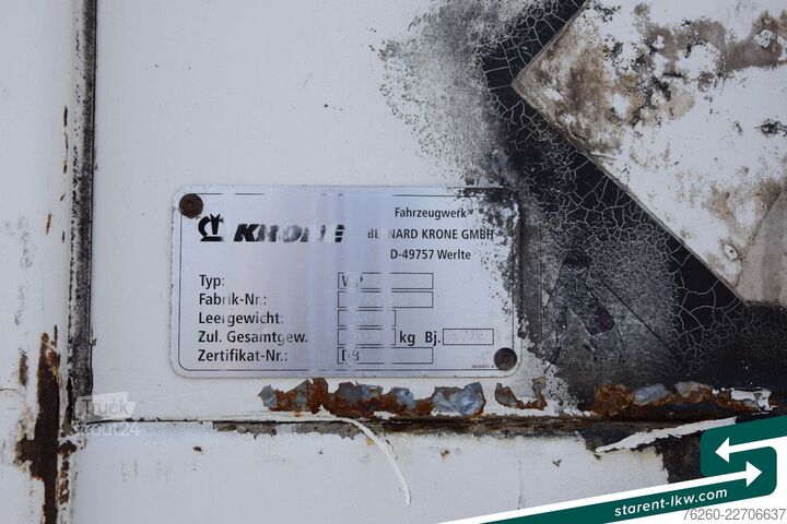 Değiştirme kasalı treyler KÖGEL Lafette SAF Achsen + Krone WAB Bordwände