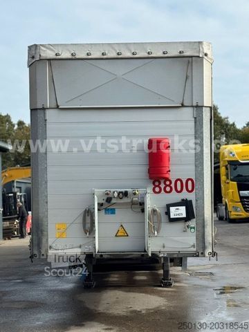 Semirimorchio con telone SCHMITZ CARGOBULL SCS Mega Hubdach Edscha Lift Staplerhalterung
