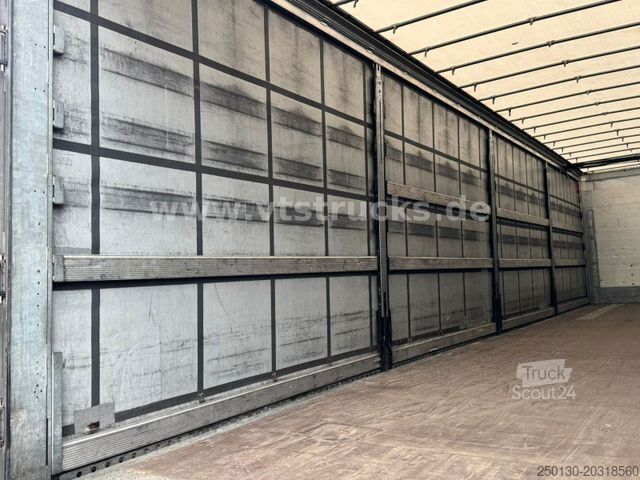 Otevřený návěs s plachtou SCHMITZ CARGOBULL SCS Mega Hubdach Edscha Lift Staplerhalterung