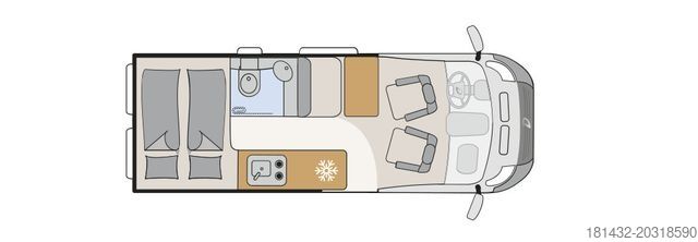 عربة تخييم DETHLEFFS Globetrail Fiat 600 DK