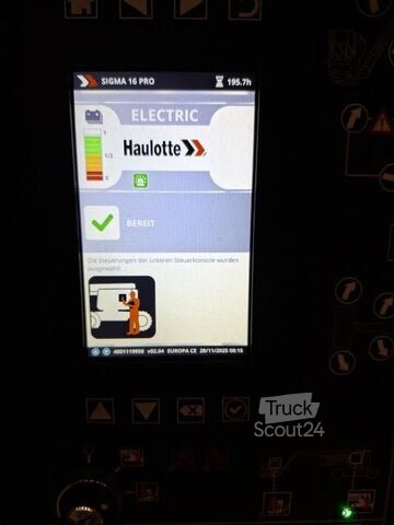 Ledad teleskopisk arbetsplattform Haulotte SIGMA 16 PRO
