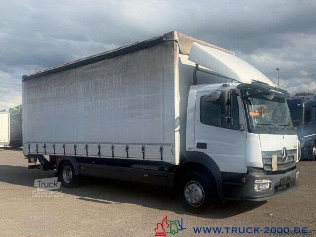 Plattewagen met zeil Mercedes-Benz Atego 1224 Schiebeplane L+R+ Dach LBW 1.5T AHK