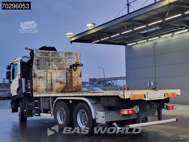 Open laadbak Renault C 430 6X4 HIAB 188 ES-3 X-HIDUO Crane Retarder ...