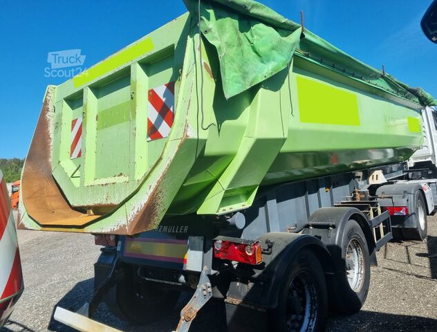 Kipper oplegger Schwarzmüller K 202 Stahlrundmulde