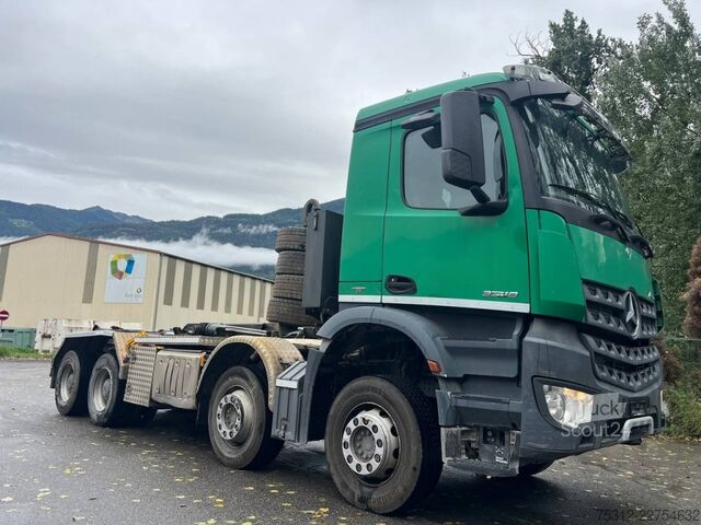 Camión portacontenedores de gancho Mercedes-Benz Arocs 3248  E6 LBW Scheckheft AHK