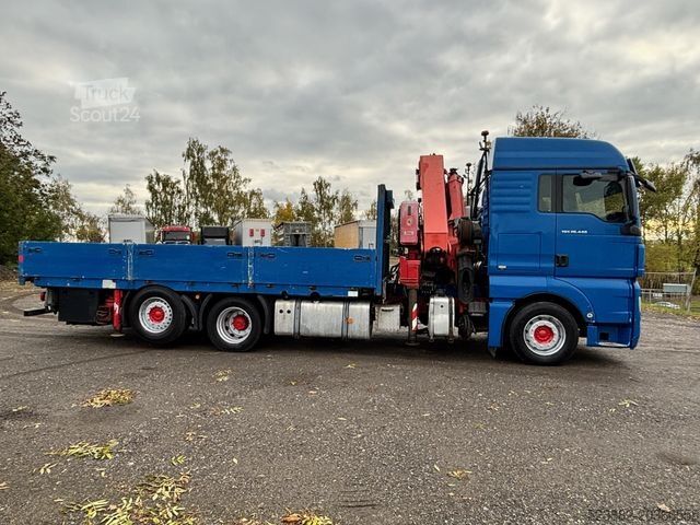 Бортовой грузовик MAN TGX26.440 6x2*PalfingerPK35000*LiftLenk*Containe