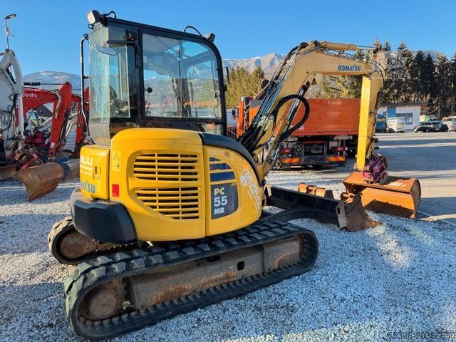 Minigraafmachine KOMATSU PC 55MR-3 Powertilt 3x Löffel