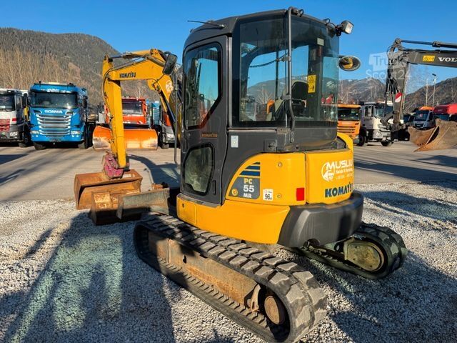 Mini excavator KOMATSU PC 55MR-3 Powertilt 3x Löffel