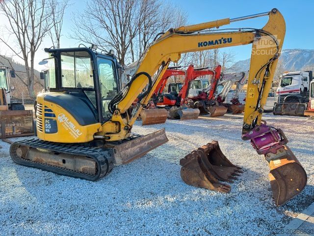 Mini excavator KOMATSU PC 55MR-3 Powertilt 3x Löffel