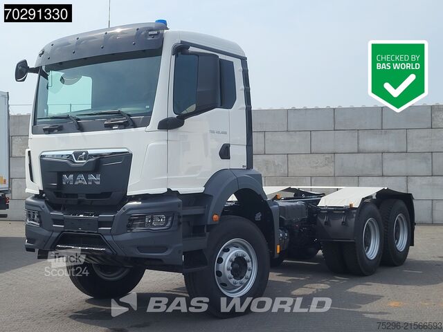 Chassi med hytt MAN TGS 40.400 6X4 New! Steelsuspension Big-Axle Au...