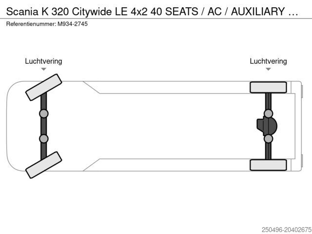 Міський автобус Scania K 320 Citywide LE 4x2 40 SEATS / AC / AUXILIARY...