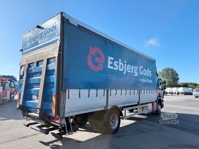 Φορτηγό πλατφόρμα με μουσαμά SCANIA P280 4x2 Euro 5 7,7 m Curtainsider and Tailli