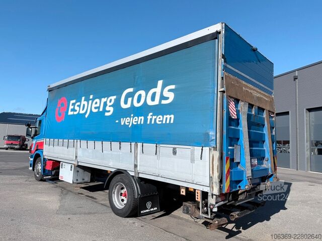 Φορτηγό πλατφόρμα με μουσαμά SCANIA P280 4x2 Euro 5 7,7 m Curtainsider and Tailli