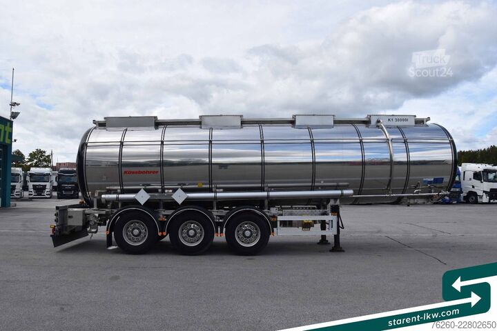 Tanksemihenger KÄSSBOHRER Chemietank, ADR, 30.000L, Liftachse, Alufelgen