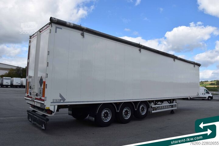 Semitilhenger med walking floor STAS 10mm 91m³ 2 x Liftachsen SAF Funk Verzinkt MIETE