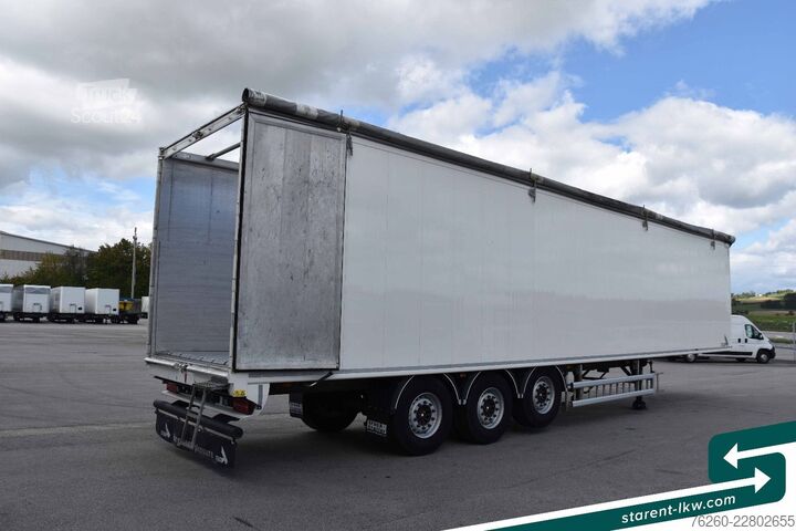 Semitilhenger med walking floor STAS 10mm 91m³ 2 x Liftachsen SAF Funk Verzinkt MIETE