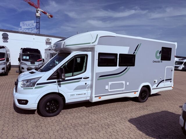 عربة تخييم شبه مدمجة CHAUSSON 777 Titanium Line ~ ARCTIC ~ `27