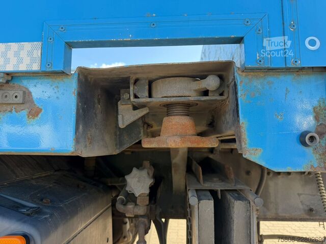 شاحنة مسطحة MAN TGS 28.440 6x6BB HIAB XS244 Funk Container 6,30m