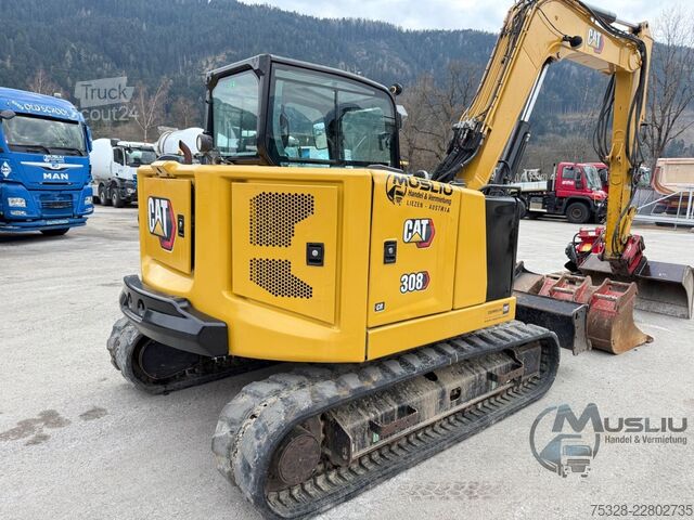 Koparka gąsienicowa CATERPILLAR 308CR 07A  Powertilt 3x Löffeln Hammerleitung