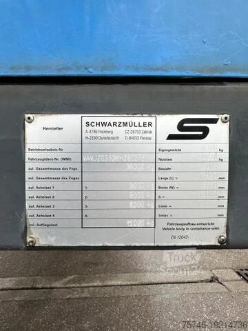 Kayar brandalar Schwarzmüller 3-Achs Tautliner 3-Achs Tautliner Schiebeplane ...