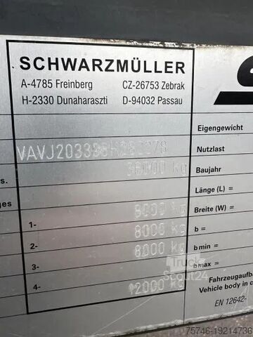 Kayar brandalar Schwarzmüller 3-Achs Tautliner 3-Achs Tautliner Schiebeplane ...