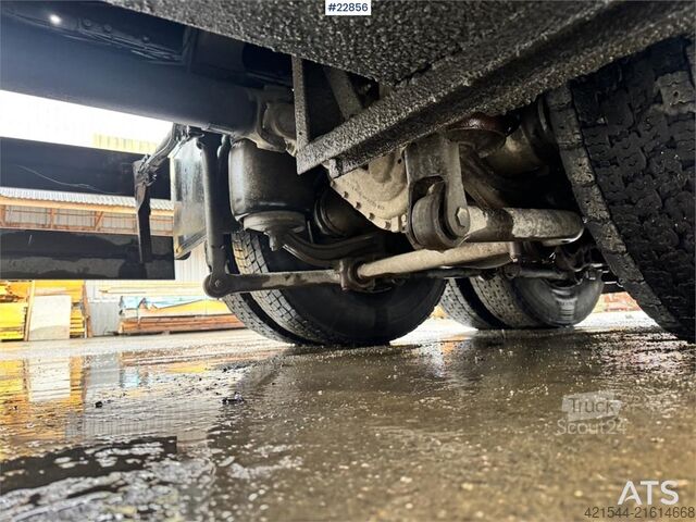 Hook arm system MAN TGX 26.480 6x2 hooklift truck with box – crane hyd