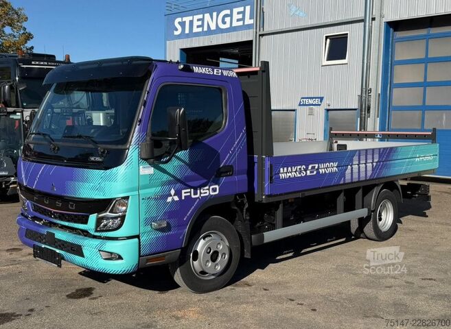 Pick-up skåpbil FUSO eCanter 4C15e 3-Sitzer Klima Pritsche offen