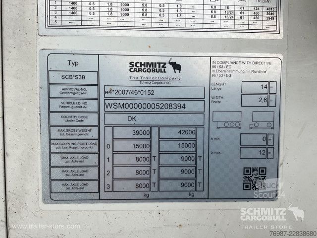 Kjølesemi Schmitz Cargobull Tiefkühler Standard Doppelstock