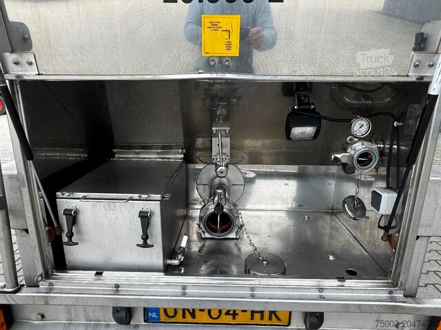 Food tanker Van Hool LEBENSMITTEL / RVS Rahmen / Leergewicht: 5.860k...