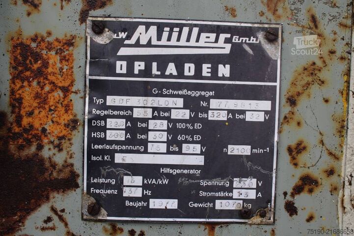 Traktor za varjenje Müller GDF 302 LDN