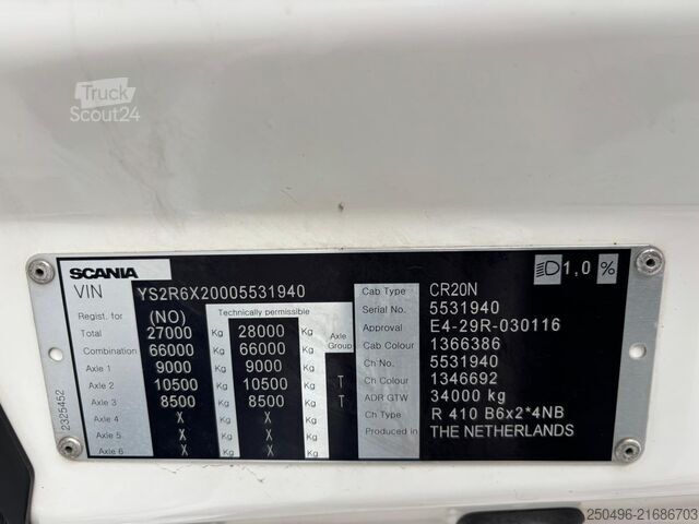 Σώμα κιβωτίου Scania R 410 6x2*4 LNG / RETARDER / BOX L=6970 mm