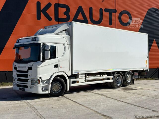 Transportavimas šaldytuve ir (arba) šaldiklyje Scania G 450 6x2*4 TK CO2 / BOX L=8454 mm / RETARDER