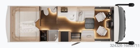 Autorulotă integrată Concorde Carver 790 LI GSRII*Hubstütze*Solar