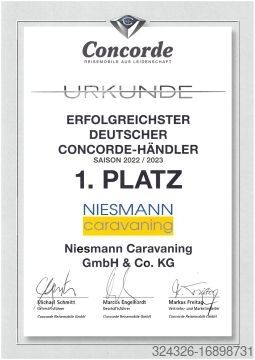 Autorulotă integrată Concorde Liner 1095 GI *NEUES CHASSIS: ABSTANDS-REGEL