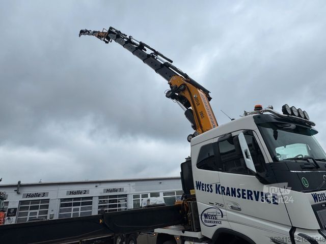 Grúa montada en camión VOLVO FH750 8x4 Effer 2055 8s-Jib6S Heavy Duty
