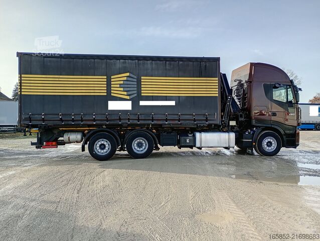 Draperie IVECO AS260S42Y/FS mit Kran BDF